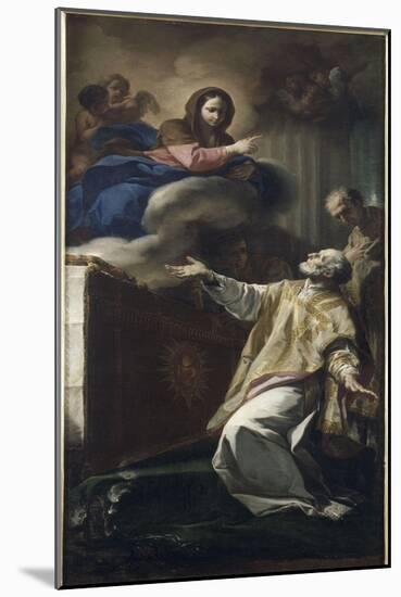 Apparition de la Vierge à saint Philippe de Neri-Corrado Giaquinto-Mounted Giclee Print