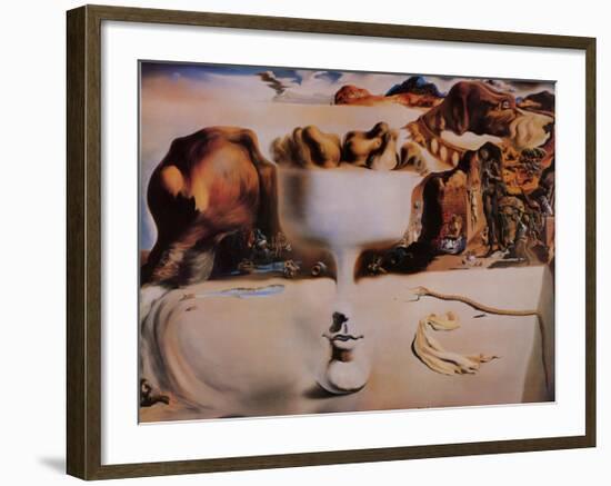 Apparition of a Face and Fruit Dish on a Beach, c.1938-Salvador Dalí-Framed Art Print