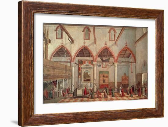 Apparition of Crucified of Mount Ararat in Sant'Antonio Di Castello Church-Vittore Carpaccio-Framed Giclee Print