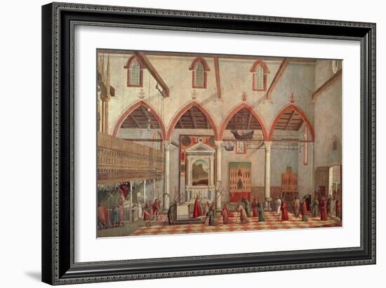 Apparition of Crucified of Mount Ararat in Sant'Antonio Di Castello Church-Vittore Carpaccio-Framed Giclee Print