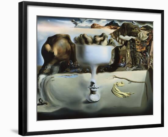 Apparition of Face and Fruit Dish on a Beach-Salvador Dali-Framed Art Print