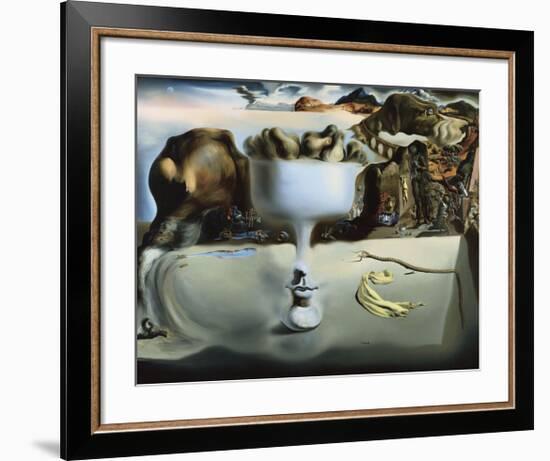 Apparition of Face and Fruit Dish on a Beach-Salvador Dali-Framed Art Print