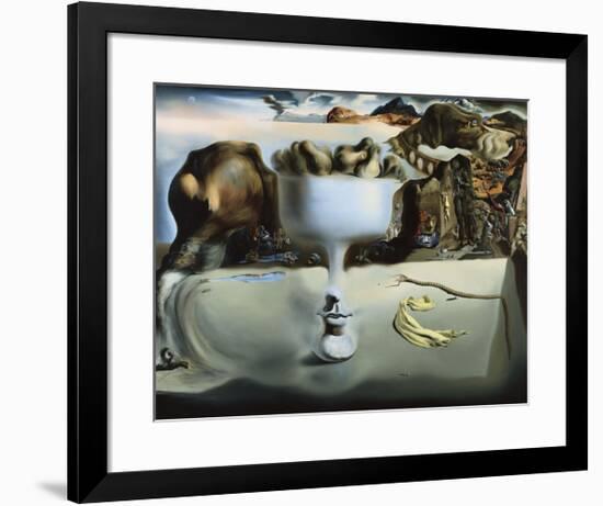 Apparition of Face and Fruit Dish on a Beach-Salvador Dali-Framed Art Print