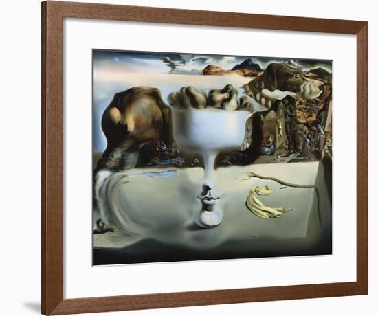 Apparition of Face and Fruit Dish on a Beach-Salvador Dali-Framed Art Print