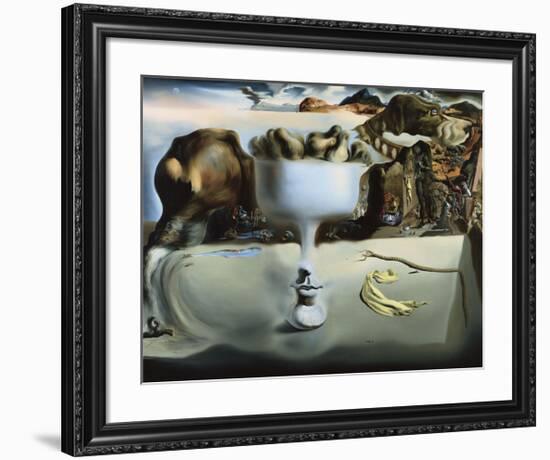 Apparition of Face and Fruit Dish on a Beach-Salvador Dali-Framed Art Print