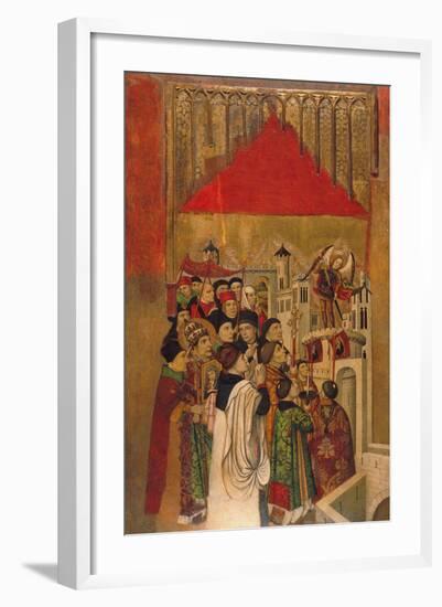 Apparition of Saint Michael at the Castle of Sant'Angelo-Jaume Huguet-Framed Giclee Print