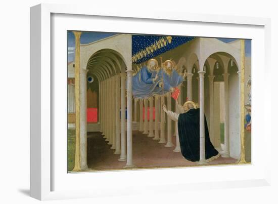 Apparition of Ss. Peter and Paul to St. Dominic, Coronation of the Virgin, c.1430-32-Fra Angelico-Framed Giclee Print