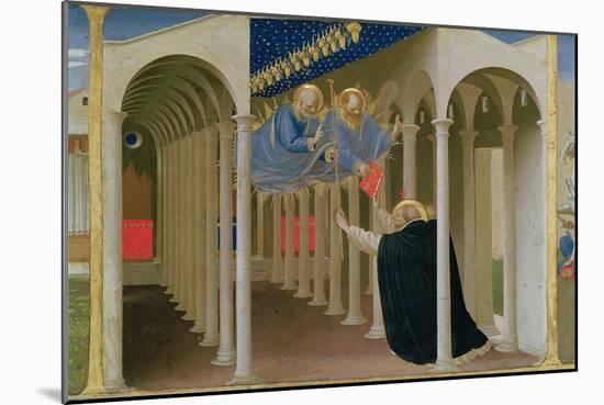 Apparition of Ss. Peter and Paul to St. Dominic, Coronation of the Virgin, c.1430-32-Fra Angelico-Mounted Giclee Print