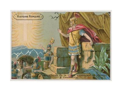 Apparition Of The Cross Announcing Victory To Constantine At The Battle Of Milvian Bridge 312 Giclee Print Art Com