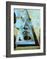 Apparition of the Face of Aphrodite-Salvador Dalí-Framed Art Print
