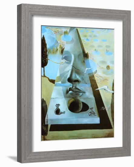 Apparition of the Face of Aphrodite-Salvador Dalí-Framed Art Print