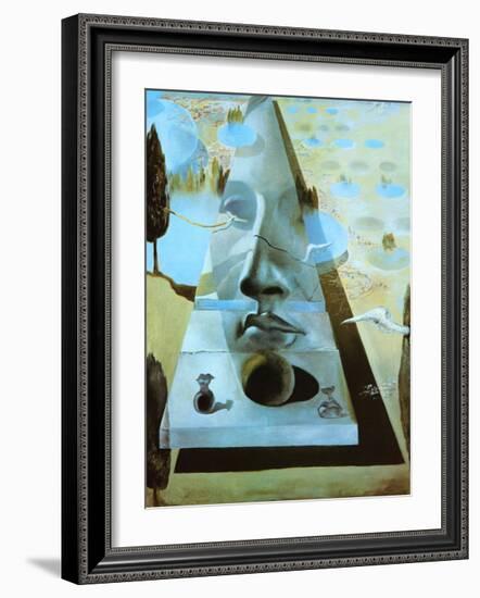 Apparition of the Face of Aphrodite-Salvador Dalí-Framed Art Print