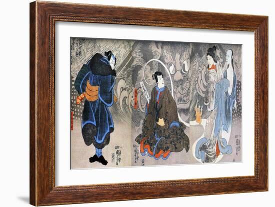 Apparition of the Monstrous Cat-Kuniyoshi Utagawa-Framed Art Print
