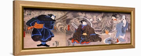 Apparition of the Monstrous Cat-Kuniyoshi Utagawa-Framed Premier Image Canvas