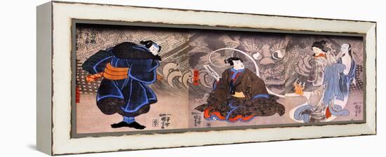 Apparition of the Monstrous Cat-Kuniyoshi Utagawa-Framed Premier Image Canvas