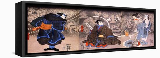 Apparition of the Monstrous Cat-Kuniyoshi Utagawa-Framed Premier Image Canvas