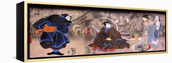 Apparition of the Monstrous Cat-Kuniyoshi Utagawa-Framed Premier Image Canvas