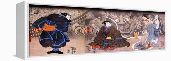 Apparition of the Monstrous Cat-Kuniyoshi Utagawa-Framed Premier Image Canvas