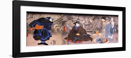 Apparition of the Monstrous Cat-Kuniyoshi Utagawa-Framed Giclee Print