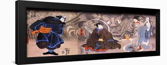 Apparition of the Monstrous Cat-Kuniyoshi Utagawa-Framed Giclee Print