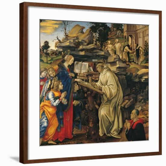 Apparition of the Virgin To St Bernard-Filippino Lippi-Framed Giclee Print