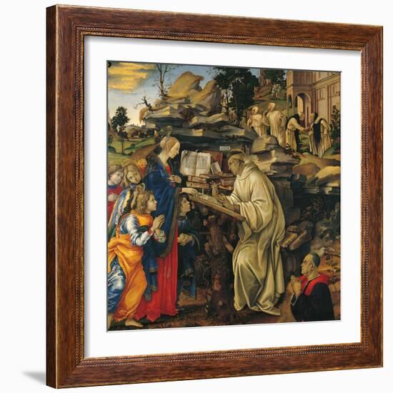 Apparition of the Virgin To St Bernard-Filippino Lippi-Framed Giclee Print