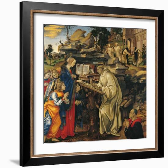 Apparition of the Virgin To St Bernard-Filippino Lippi-Framed Giclee Print