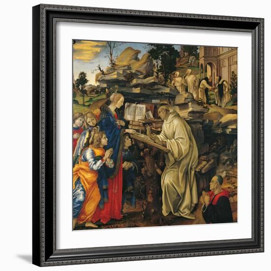 Apparition of the Virgin To St Bernard-Filippino Lippi-Framed Giclee Print