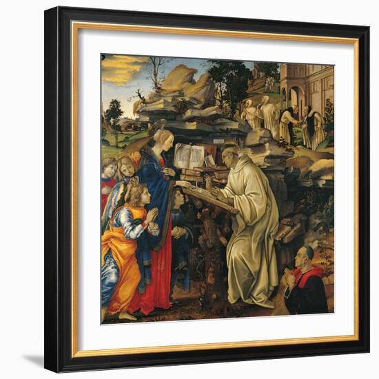 Apparition of the Virgin To St Bernard-Filippino Lippi-Framed Giclee Print