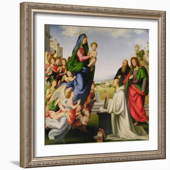 Apparition of the Virgin to St. Bernard-Fra Bartolommeo-Framed Giclee Print