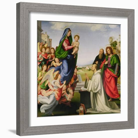 Apparition of the Virgin to St. Bernard-Fra Bartolommeo-Framed Giclee Print