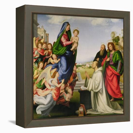 Apparition of the Virgin to St. Bernard-Fra Bartolommeo-Framed Premier Image Canvas