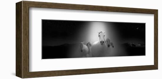 Apparitions of Equus-Rosa Mesa-Framed Art Print