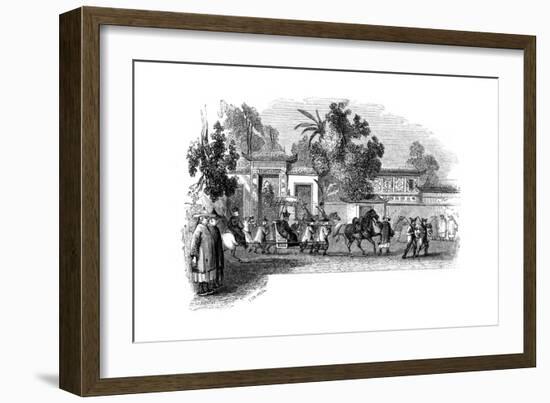 Appearance in Public of a Viceroy Attended by His Retinue, 1847-Giles-Framed Giclee Print