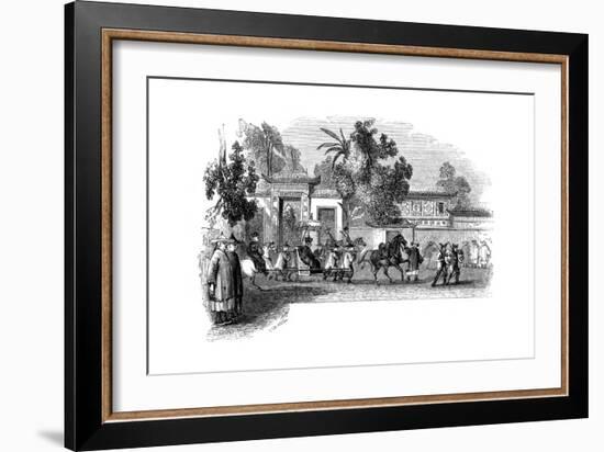 Appearance in Public of a Viceroy Attended by His Retinue, 1847-Giles-Framed Giclee Print