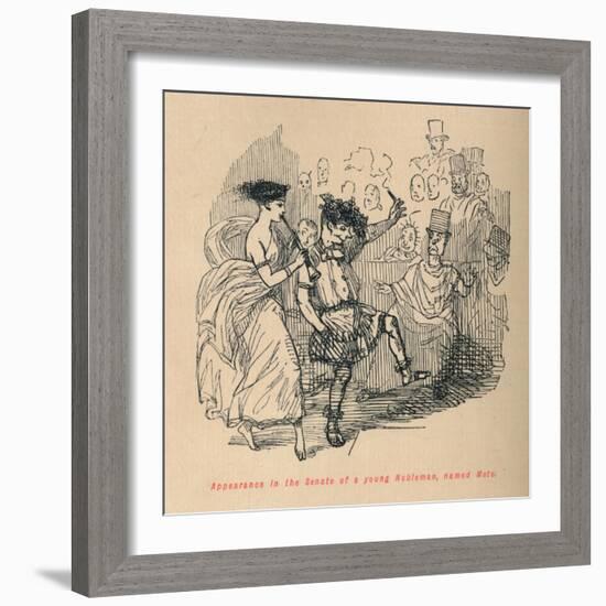 'Appearance in the Senate of a young Nobleman, named Meto', 1852-John Leech-Framed Giclee Print