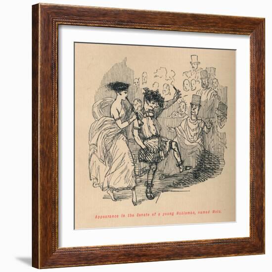 'Appearance in the Senate of a young Nobleman, named Meto', 1852-John Leech-Framed Giclee Print