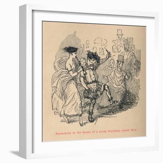 'Appearance in the Senate of a young Nobleman, named Meto', 1852-John Leech-Framed Giclee Print