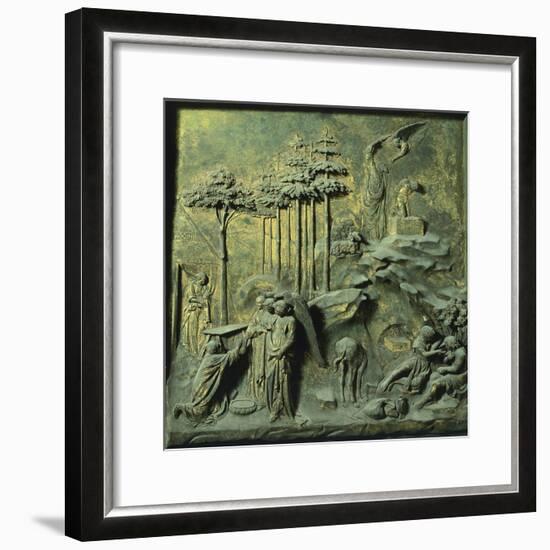 Appearance of Angels to Abraham and Sacrifice of Isaac-Lorenzo Ghiberti-Framed Giclee Print