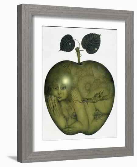 Apple and Eve and Serpent-Wayne Anderson-Framed Giclee Print