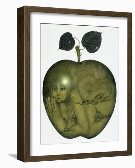 Apple and Eve and Serpent-Wayne Anderson-Framed Giclee Print