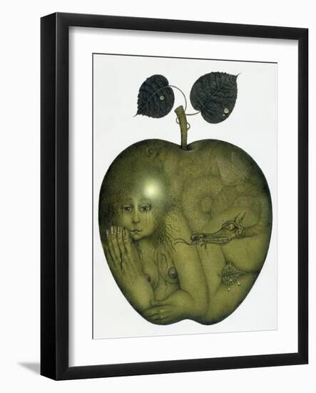 Apple and Eve and Serpent-Wayne Anderson-Framed Giclee Print