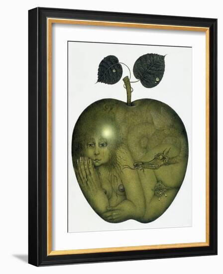 Apple and Eve and Serpent-Wayne Anderson-Framed Giclee Print