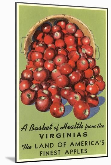 Apple Basket from Virginia-null-Mounted Art Print