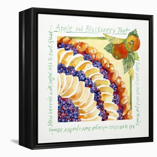 Apple Blackberry Tart, 2014-Jennifer Abbott-Framed Premier Image Canvas