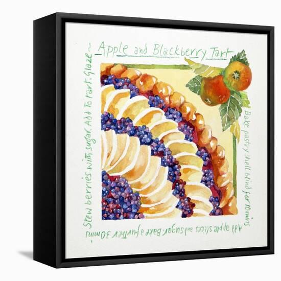 Apple Blackberry Tart, 2014-Jennifer Abbott-Framed Premier Image Canvas