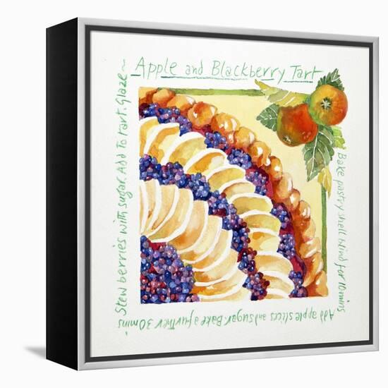 Apple Blackberry Tart, 2014-Jennifer Abbott-Framed Premier Image Canvas