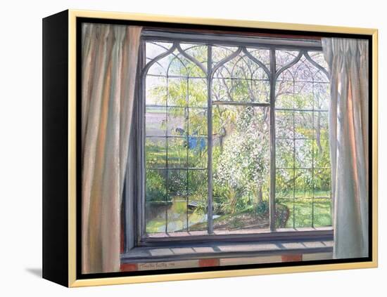 Apple Blossom Against Willow, 1990-Timothy Easton-Framed Premier Image Canvas