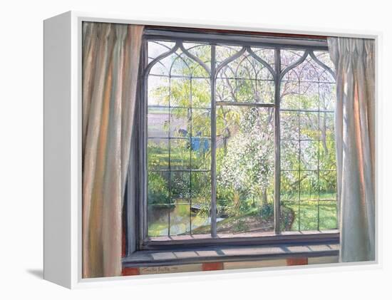 Apple Blossom Against Willow, 1990-Timothy Easton-Framed Premier Image Canvas