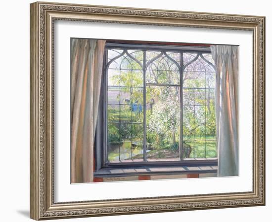 Apple Blossom Against Willow, 1990-Timothy Easton-Framed Giclee Print